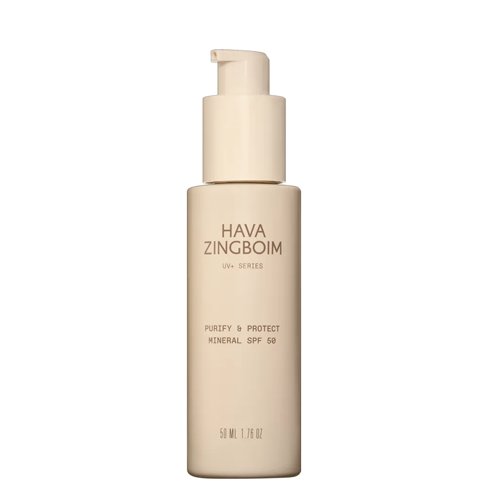 מוצר Hava Zingboim — פיוריפיי & פרוטקט מינרלי SPF 50